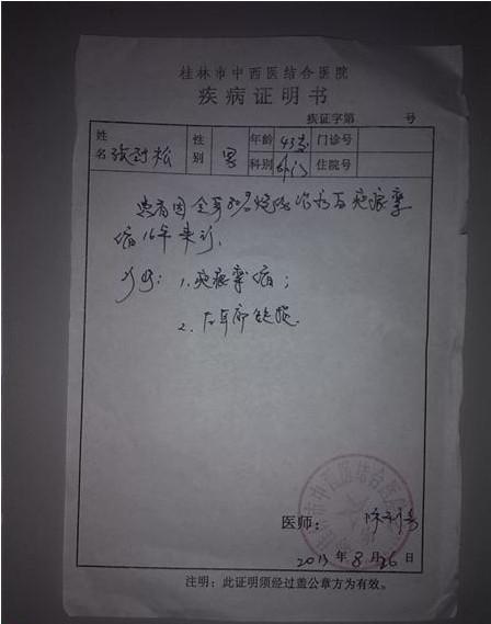 ����������ҽ���ҽԺ��һ�����֤���飨2013��8�£�