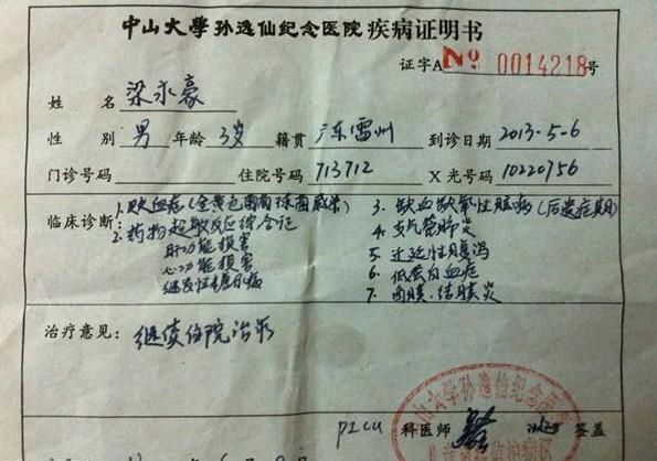 医院的诊断证明