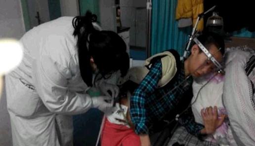 在医院做牵引定型支架