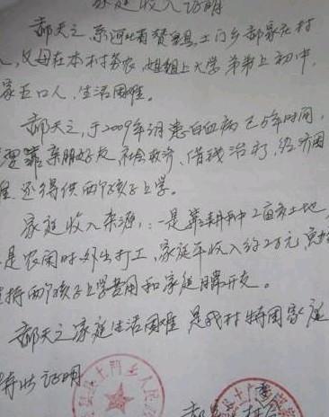 村委会开的收入证明。