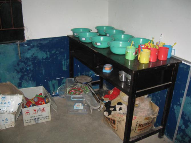 在接受过卫生习惯教育的农村幼儿班,把儿童牙齿的保护作为了学前教育内容。